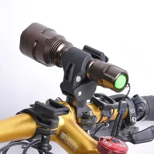 自行車燈架夾山地車手電筒支架前燈架固定支架燈座騎行配件可旋轉