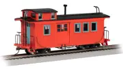 Bachmann 26703 On30 Wood Side-Door Caboose - Painted Unlettered - Red