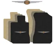 Lloyd Luxe Front Carpet Mats for '84-89 Chrysler Fifth Avenue w/Chrysler Badge (for: Chrysler)