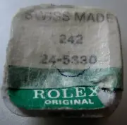 Rolex 242 24-5330-0 steel Wristwatch Watch case tube Open Package