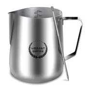 Milk Frothing Pitcher, 32OZ (900ml)– Stainless-Steel Milk Frother Cup with La...