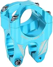 Mountain Bike Stem,High Strength Aluminum Alloy Short Handlebar Stem for Downhill Climbing Cycling (Blue)