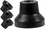 Crutch Accessories 4 Pack Rubber Cane Tips Anti-skid Foot Covers for Walking Sticks Trekking Poles No Tools Needed for Mountaineering