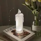 Electronic Candle Fine Workmanship Easy to Operate Electronic Glowing Feast