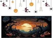 Garage Door Halloween Banner, Halloween Garage Door Decoration, Halloween Garage Door Banner, Large Hangable Backdrop Door Cover Decoration