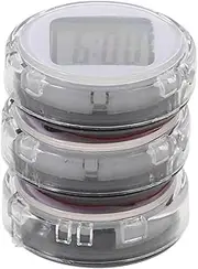 TOPPERFUN 3pcs Mini Stick Clock for Motorcycle Car Durable Digital Display Easy Installation for SUV Bike Office Use