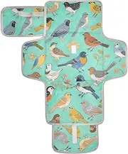 Reusable Changing Table mat with Tissue Pocket Waterproof Changing pad for Moms, Dads