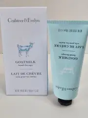 Crabtree & Evelyn Goatmilk Hand Therapy 3.5 oz Light Blue NIB