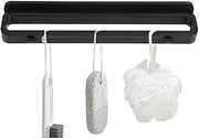 Wall Mounted Shoe Rack - Door Shoe Organizer - Foldable Adhesive Towel Hanger, Footwear Holder for Garage RV Bathroom Dormitory