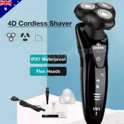 4D Electric Shaver USB Charging Cordless Razor 3-Head Floating Men's Trimmer
