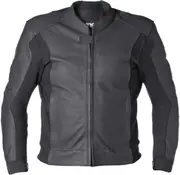 GMS GS-1 Motorcycle Leather Jacket, black, Size 2XL for Men