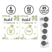 Bridal Shower Scratch Off Game Card Set Multipurpose Decoration Supplies
