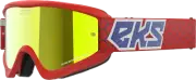 Flat Out Mirror Goggle Rd/Wht/Blu Metallic Gold Mir