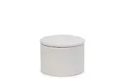 Salt & Pepper Grind Salt Cellar with Lid 11x9cm White
