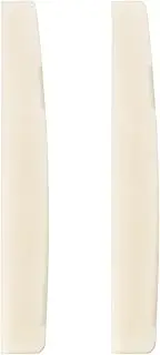 Briny River 2pcs 6 String Acoustic Guitar Bone Bridge Saddle 72x3x9mm Bone Acoustic Guitar Compensated for Acoustic Guitar Luthier Compatible with Martin Guitar(Unbleached)