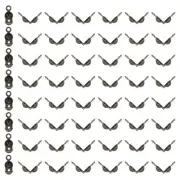 Bead Tips Knot Cover, 1400 Pcs Clamshell Fold-Over Bead, Green