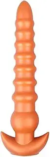 Super Long Beads, Liquid Silicone Thread Plugs G-spot Dildo Vaginal Stimulation Prostate Massage for Men Women Couple Sex Factory (S)
