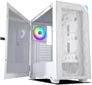 AL800 Full Tower PC Computer Case W/Door Opening Design Tempered Glass, E-ATX/AT