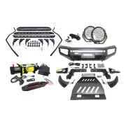 Ultimate Guard Bullbar Lights Side Steps Winch for Nissan Navara NP300 D23 15-20