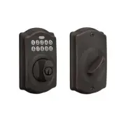 BE365 V CAM 716 Keypad Deadbolt, Electronic Keyless Entry Camelot Aged Bronze