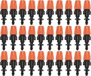 Misting Nozzles, 50pcs/set Adjustable Garden Drip Irrigation Misting Nozzles, Micro Flow Sprinkler Head Atomizer for Drip Irrigation System