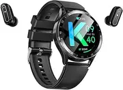 Smart Watch with Earbuds,1.39 HD Screen Fitness Tracker, 2 in 1 Smartwatch with Blood Oxygen Heart Rate Sleep Monitor for IOS & Androd