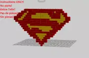 LEGO Superman Sign building instruction INSTRUCTIONS ONLY NO BRICKS