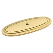 HICKORY HARDWARE Manor House 3" Knob Antique Lancaster Brass Backplate P277-LP