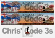 Code 3 Adhesive Vinyl Trailer Decal - Anzac Day Lest We Forget - 1/50 1/76 1/148
