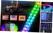 4FT Whip Lights for UTV ATV with Spring Base, Tripled Brighter Led Whip 4FT-1PC
