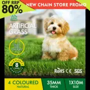 OTANIC Artificial Grass 35mm 1x10m Synthetic Turf 10SQM Roll Fake Yarn Lawn