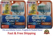 8 Gillette Fusion Proglide Power Razor Blades Refills Cartridges Fits Flexball 4