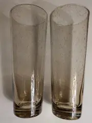 Rare Williams Sonoma Life +Style River Canyon Set/4 Cranberry Bubble Glassware