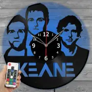 LED Vinyl Clock Keane Light Vinyl Record Wall Clock Decor Home 4615