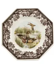 Spode Woodland Wood Duck Octagonal Plate