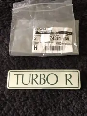 Bentley Turbo R 1989-97 Rear Chrome Boot Trunk Badge Green Letters UB84563 OEM