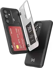 [TORU] CX Hybrid for Samsung Galaxy S23 Wallet Case | Dual Layer Slim Protective Hard Cover with Hidden 2-Credit Card Slot Holder - Black