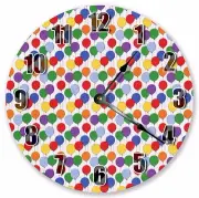 Kids Room Bed Decor Playroom Birthday Nursery Fun Colorful BALLOONS CLOCK 3002