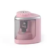 Electric Pencil Sharpeners Portable Blade to Fast Sharpen Pencil Sharpener-Pink
