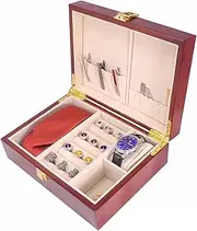 Watch Display Box Modern Ladies Men's Watch Box Jewelry Storage Box, Suitable for Storing Watch Bracelet Necklace Watch Box Watch Cases for Men FANDIAO
