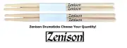 Zenison 2B or 5B WOOD TIP NATURAL MAPLE DRUMSTICKS PRO DRUM STICKS Pick Your Qty