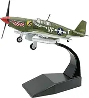 Alloy 1/72 P51 Airplane Model Collection Aircraft Ornament for Living Room