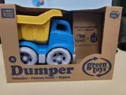 BRAND NEW GREEN TOYS - BLUE/YELLOW DUMP TRUCK TOY AGES 2+ - FREE SHIP