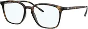 [Ray-Ban] RX7185 Rectangular Prescription Eyewear Frames, Shiny