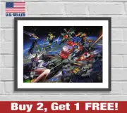 Transformers G1 Box Battle Artwork Poster 18" x 24" Print 80s Retro Wall Art 4
