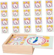 GLSTOY Learning Clock Model Interactive Telling for Early Education Fun Math Clock for Engaging Design for Recognition and Play Educational Tool for Learning