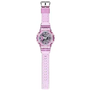 【CASIO 卡西歐】G-SHOCK 未來系列 半透明女錶手錶(GMA-S110VW-4A)