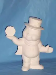 Ceramic Bisque~~ Ready to Paint~~ Snowmen holding a Snowflake