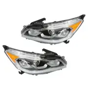 W/LED DRL RH+LH For 2016-17 Honda Accord EX/EX-L/Sport Sedan Headlights Assembly (for: Honda)