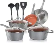 Nonstick Cookware Excilon |Home Kitchen Ware Set with Saucepan, Frying Pans, Coo